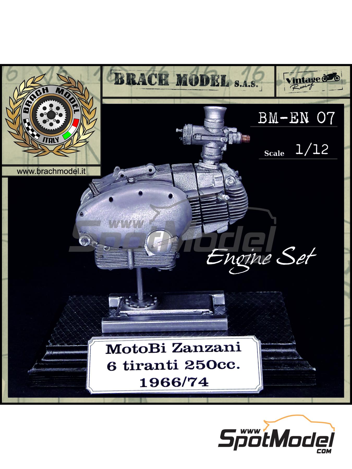 Brach Model BM-EN07: Engine 1/12 scale - MotoBi Zanzani 6